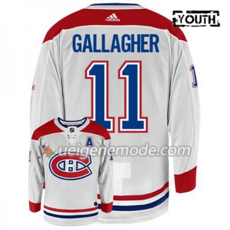 Kinder Eishockey Montreal Canadiens Trikot BRENDAN GALLAGHER 11 Adidas Weiß Authentic